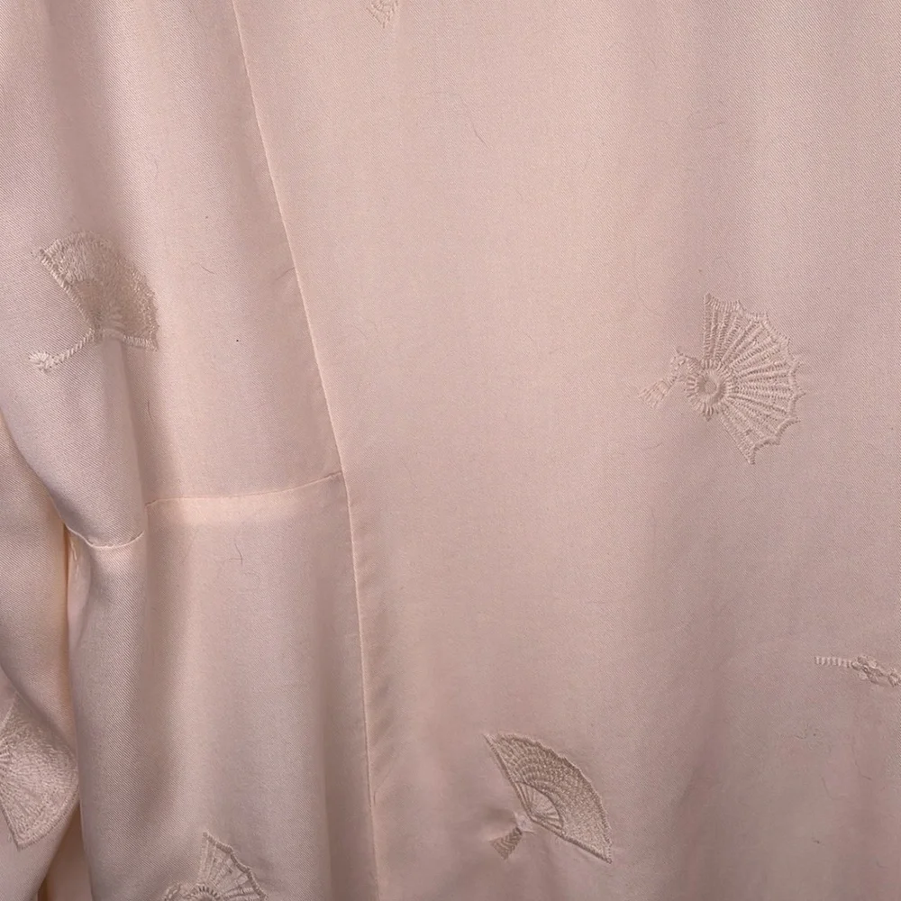 Soft surroundings Sonya embroidered tencel fan blouse in cream, size L NWT - Picture 9 of 10